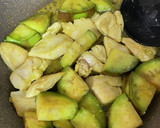 とろなすと鶏胸肉の和風カレー炒め作り方3写真