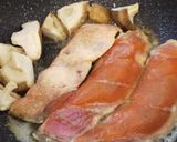 秋鮭のニンニクバター醤油焼き作り方2写真