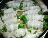 ✿小松菜の❀豚バラぐるぐる✿オイスター味作り方6写真