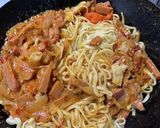 賄い！スパムとトマトの琉球アラビアータ風作り方4写真
