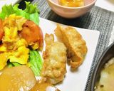 今日のおかずはカレイの煮付けメイン献立作り方2写真