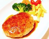 ♡簡単♡我が家の定番チーズハンバーグ作り方9写真
