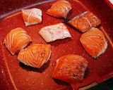 サーモン塩胡椒焼き with 柚子味噌作り方1写真