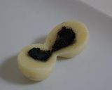 豆腐入りでヘルシー月見団子～黒ゴマ味～作り方4写真