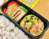 簡単♪ベーコンほうれん草と卵炒め☆お弁当作り方6写真