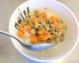 【離乳食後期】根菜のそぼろごはん作り方3写真