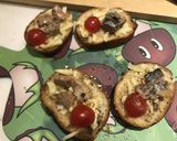 缶詰アレンジ！さんまのアヒージョトースト作り方3写真