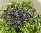 豆苗とツナの塩昆布あえ作り方2写真