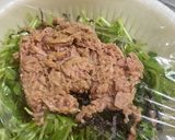 豆苗とツナの塩昆布あえ作り方3写真