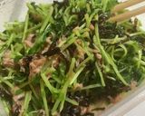 豆苗とツナの塩昆布あえ作り方5写真
