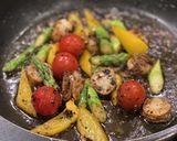 帆立と野菜のアーリオオーリオ[浜納豆]作り方5写真