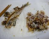 簡単！鯵の干物ごはん☆お子様向けに骨取り作り方2写真