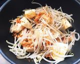 節約レシピ☆豆腐ともやしのキムチ納豆作り方4写真