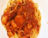ベーコンとナスのトマトパスタ　コストコ作り方7写真