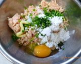 鶏ひき肉の磯辺焼き作り方1写真