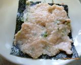鶏ひき肉の磯辺焼き作り方3写真