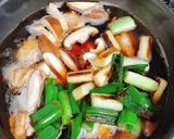 鶏もも肉と長ネギの蕎麦つゆ作り方7写真