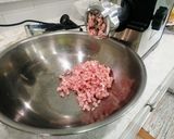 豚粗ひき肉や鶏ひき肉でこねない肉団子作り方1写真