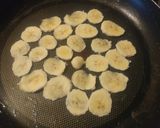 薄切り焼きバナナ入りホットケーキ作り方2写真