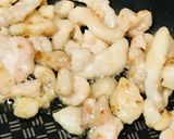 おつまみ・付け出し●細切り鶏皮の焼きあげ作り方1写真