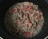 牛バラ肉とキノコの甘辛煮☆花椒で！作り方3写真
