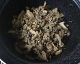 牛バラ肉とキノコの甘辛煮☆花椒で！作り方7写真