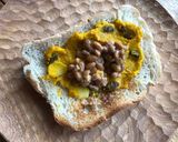 パンプキンサラダに納豆トースト作り方2写真