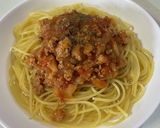 簡単パスタ☆スープパスタでボロネーゼ作り方5写真