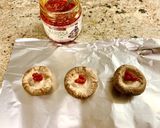 椎茸のハリッサチーズ焼き♪作り方1写真