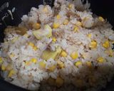 簡単！ほっこり栗とコーンの炊き込みご飯作り方1写真