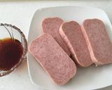 ハワイに想いを☆スパムむすび☆簡単作り方1写真
