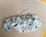 豆腐と海老、大葉、チーズで春巻き作り方9写真