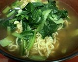 サッポロ一番で小松菜増し増しらーめん作り方5写真
