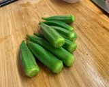 【３分おつまみ】オクラのごまマヨ作り方1写真