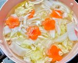 柚子胡椒香る鳥団子♡味噌ちゃんこ風スープ作り方5写真