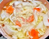柚子胡椒香る鳥団子♡味噌ちゃんこ風スープ作り方6写真
