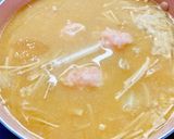 柚子胡椒香る鳥団子♡味噌ちゃんこ風スープ作り方26写真