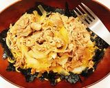 簡単！牛丼パスタ作り方5写真