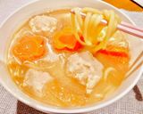 柚子胡椒香る鳥団子♡味噌ちゃんこ風スープ作り方34写真