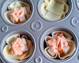 餃子の皮で餅明太チーズ焼き作り方5写真