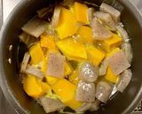 10分で染み込むかぼちゃとこんにゃく煮物作り方2写真
