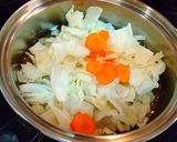 キャベツとちくわの味噌汁作り方1写真