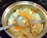 キャベツとちくわの味噌汁作り方3写真