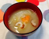 キャベツとちくわの味噌汁作り方4写真
