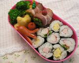 のり巻き✿花弁当作り方7写真