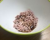 レンチン5分！冷凍ひき肉で満腹うどん！作り方1写真