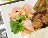夕飯献立ハンバーグプレート・バランスご飯作り方2写真