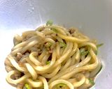レンチン5分！冷凍ひき肉で満腹うどん！作り方5写真