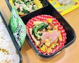 簡単♪ベーコンほうれん草と卵炒め②お弁当作り方7写真