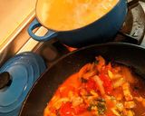 摘みたてバジルとトマトソースパスタ作り方6写真